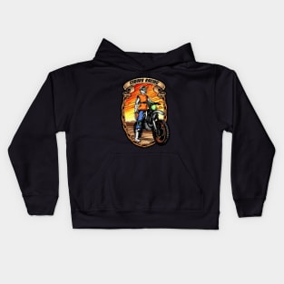 Dirtbike racing Kids Hoodie